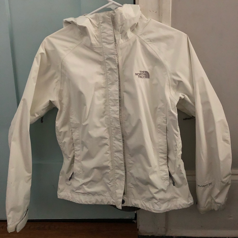 TheNorthFace White Rain Jacket